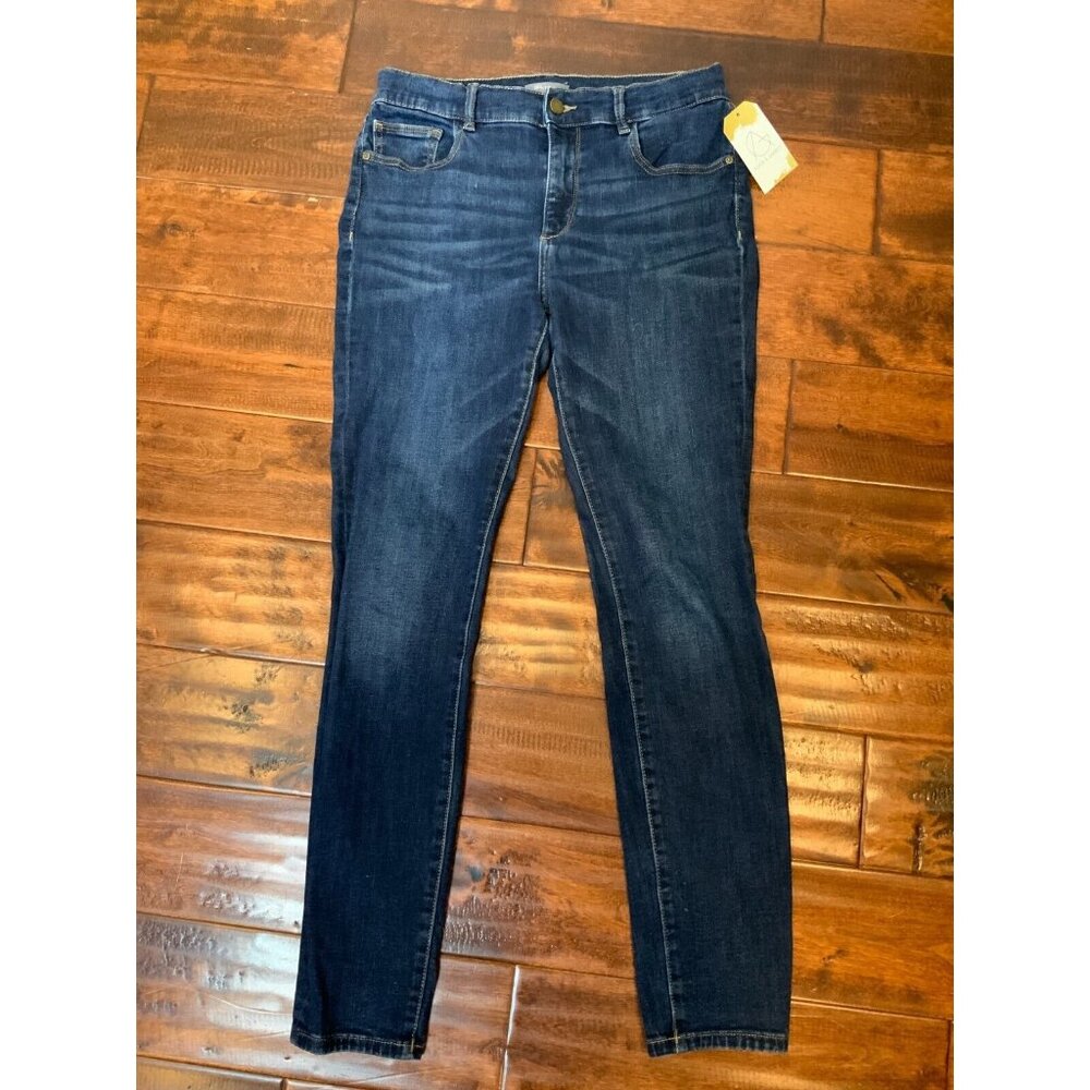 DL1961 Florence Skinny Dark Wash Denim Mid-Rise Blue Jeans, Size 29